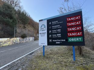 FGC tanca totes les estacions d'esquí pel fort vent