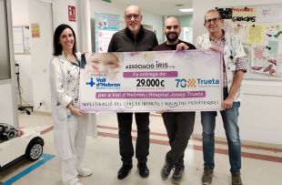 L’Associació Iris dona 14.500 euros al Trueta per reforçar Pediatria