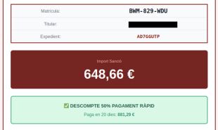 Alerten d'una estafa que suplanta al Servei Català de Trànsit