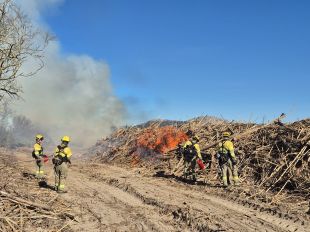 Torroella de Montgrí inicia cremes controlades de restes vegetals a la Gola del Ter