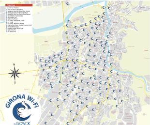 Girona tindrà cobertura Wi-Fi gratuït a tot el Barri Vell