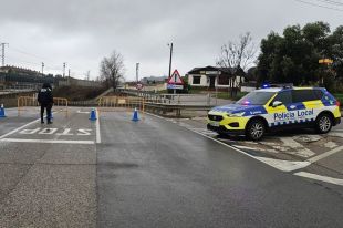 Nova inundació a la GI-522 a Riells i Viabrea que reclama una ''actuació urgent'' a la via