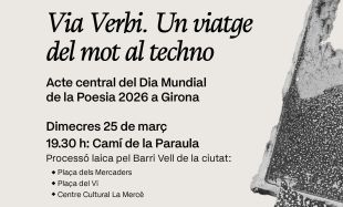 Girona celebra el Dia Mundial de la Poesia amb un itinerari urbà i un concert