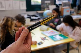 Alumnes de l'escola de Bordils inventen un sistema per aprofitar al màxim els llapis
