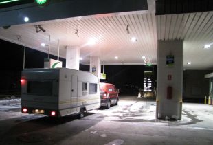 Les gasolineres de l'Empordà fan negoci gràcies al temporal de neu