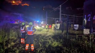Simulacre d’incendi i evacuació d’un tren al túnel de Belitres entre Portbou i França