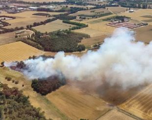 Estabilitzat l’incendi de Canapost que ha obligat a confinar temporalment els veïns del nucli