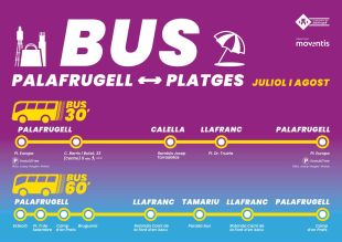 Palafrugell reforça el bus a les platges amb més servei durant juliol i agost