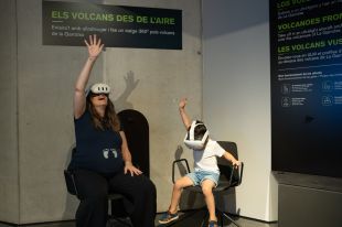 L’Espai Cràter estrena una experiència immersiva per sobrevolar els volcans de la Garrotxa