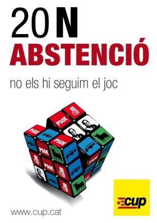 La CUP inicia una campanya a favor de l’abstenció a les eleccions del 20-N