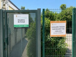 La deixalleria de Corçà reobrirà al setembre després de més de dos mesos tancada