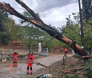 Les tempestes deixen 50 litres a Sant Joan de les Abadesses i 34 a Olot