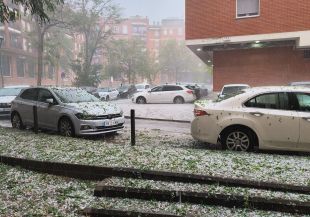 Les pluges deixen més de 40 litres per metre quadrat en mitja hora al Gironès