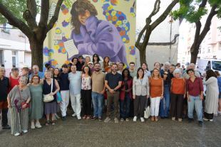 Girona recorda la periodista Pepa Bouis amb un mural a Sant Narcís