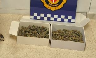 La Unitat Canina de Blanes deté un home amb més de 267 grams de marihuana a l’estació