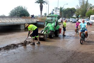 L'Estartit recupera la normalitat després de l'aiguat que va inundar els carrers