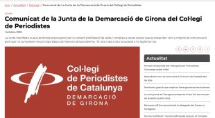 El Col·legi de Periodistes a Girona alerta contra els falsos mitjans de comunicació