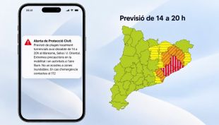 Santa Coloma de Farners acumula 20,7 litres de pluja fins a les 16 hores