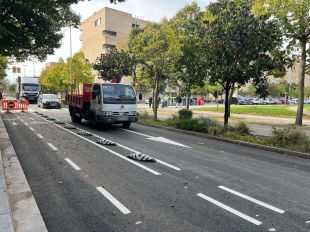 Salt reobre el trànsit al passeig Marquès de Camps però manté tancat el carril bici