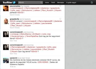 Seguiment de les eleccions generals a la demarcació de Girona a través de Twitter