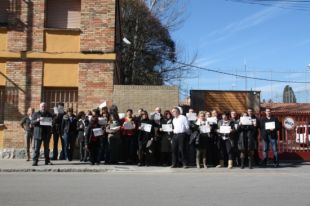 Protestes a la presó de Girona per la retallada del 15% de jornada i sou del personal interí 