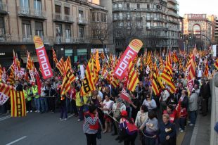 Unes 15.000 persones clamen contra la reforma laboral als carrers de Girona