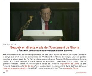 Girona s'incorpora a l'AGI discrepant sobre si cal destinar diners al conveni amb Ryanair