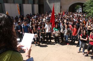 Els estudiants demanen al rectorat de la UdG que 'es planti' i no apliqui l'apujada de taxes 