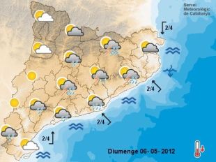 Activada l'alerta de l'Inuncat davant la previsió de fortes tempestes 