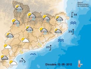 Activada l'alerta de l'Inuncat davant la previsió de fortes tempestes per aquesta tarda