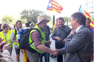 L'iniciador del #novullpagar després d'acabar la marxa: 'Ha estat una experiència fora de sèrie'