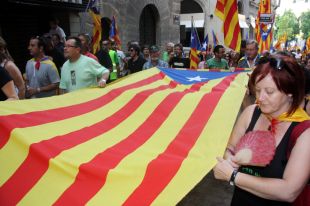 ERC d'Olot vol evitar que es prohibeixi l'exhibició d'estelades en actes públics