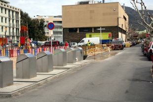 Roses inicia el soterrament de contenidors a la Riera Ginjolers