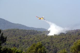 Els bombers estabilitzen l'incendi de Madremanya