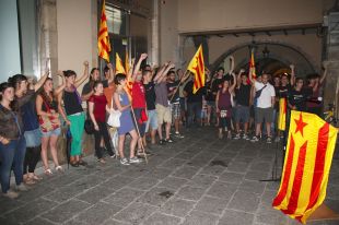 L'organització juvenil Arran es presenta a Girona amb una manifestació independentista