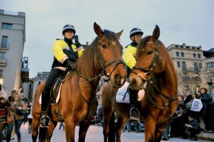 La Policia Municipal de Girona patrullarà a cavall per la Devesa durant les Fires