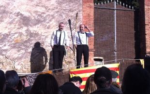 Xuriguera i Faixedas defensen la llengua catalana en un acte a la Fira de Sant Nicolau