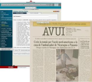 Mig milió de pàgines del diari 'Avui' es troben disponibles a l'arxiu de Girona