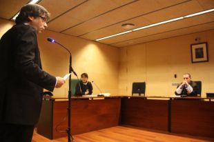 Puigdemont defensa davant el jutge els 'trens independentistes' de la Diada