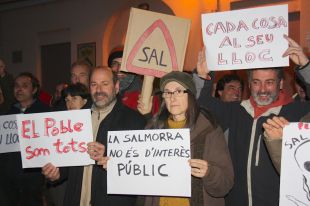 Concentració a Sant Aniol contra la instal·lació d'una planta de salmorres