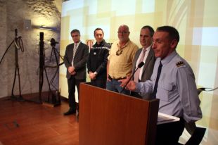 Homenatge artístic als Bombers que van treballar a l'incendi de l'Empordà