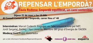 ERC i la fundació Josep Irla porten el model energètic de l’Alt Empordà a debat