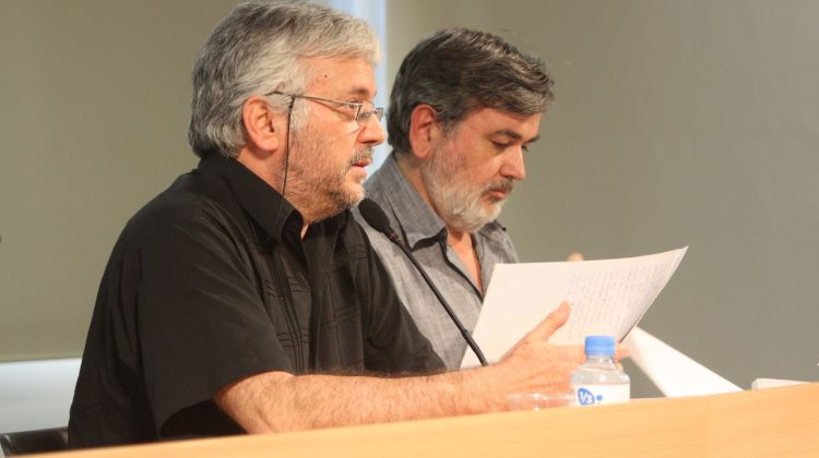 Ricard Pié (esquerra) acompanyat per Josep Maria Vilanova © M. Estarriola
