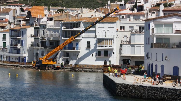 Un moment de les obres el passat mes de maig © M. Estarriola