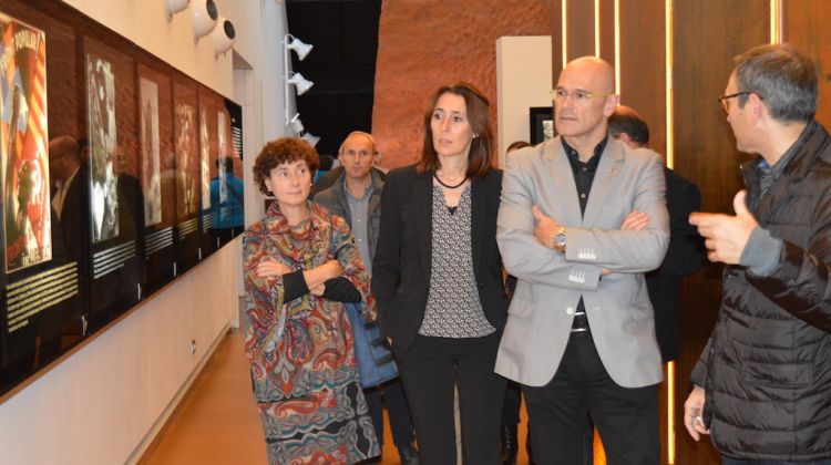 Raül Romeva durant una visita al Museu Memorial de l'Exili de la Jonquera © ARIET