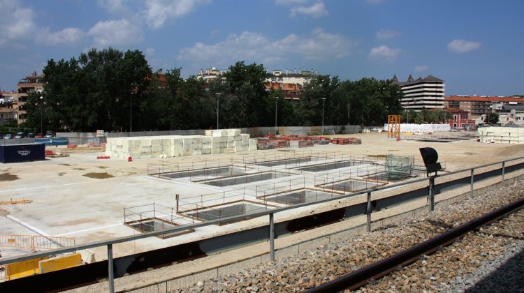 Les obres del que ha de ser la nova estació del TAV a Girona © ACN