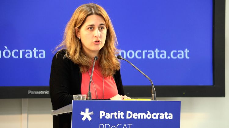 La coordinadora del PDeCAT, Marta Pascal, aquest matí. ACN