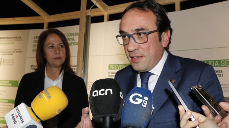 El conseller de Territori i Sostenibilitat, Josep Rull, aquest matí. ACN