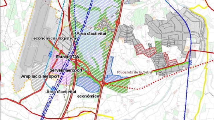 Plànol de desenvolupament de l'entorn de l'aeroport © AG