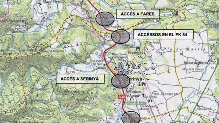 Mapa dels punts on hi ha algunes de les actuacions més destacades (clica per ampliar)